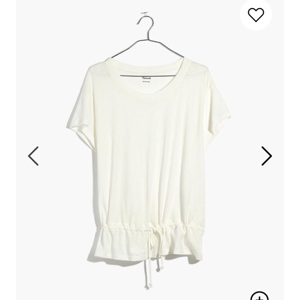 Madewell drawstring Tee